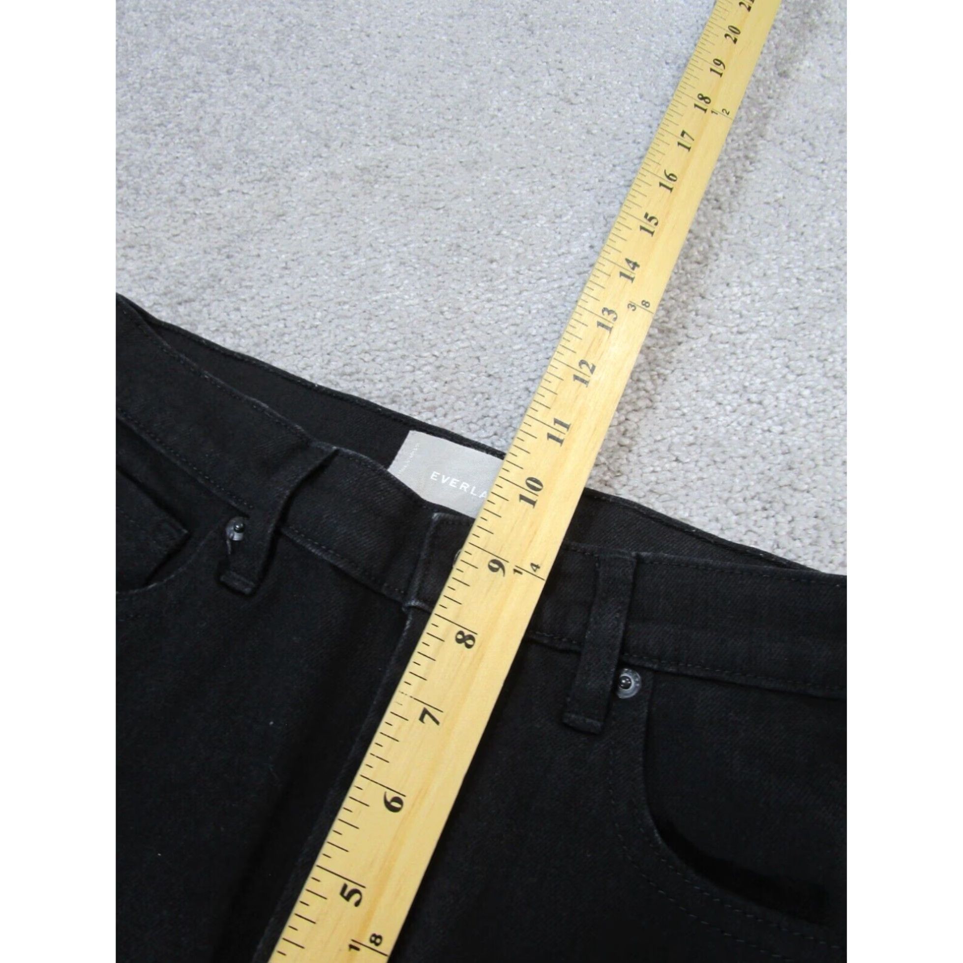 Everlane Everlane Womens Black Skinny Jeans 27 Mid Rise Denim Size 27" / US 4 / IT 40 - 6 Thumbnail