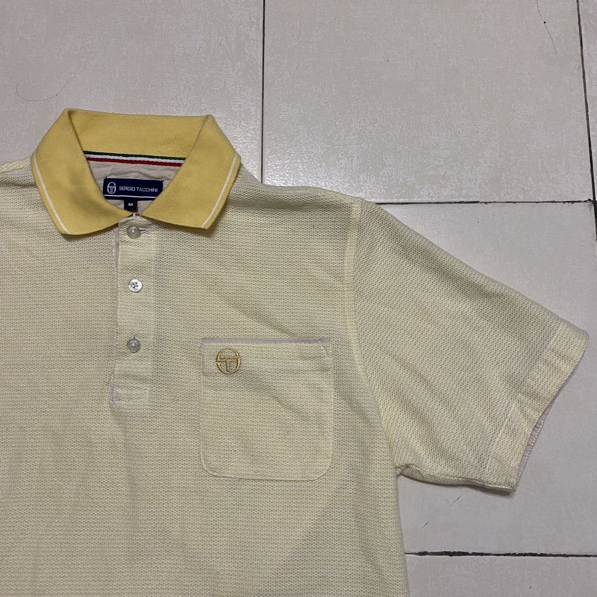Sergio Tacchini Vintage Sergio Tacchini Polo Tshirt Size US M / EU 48-50 / 2 - 2 Thumbnail