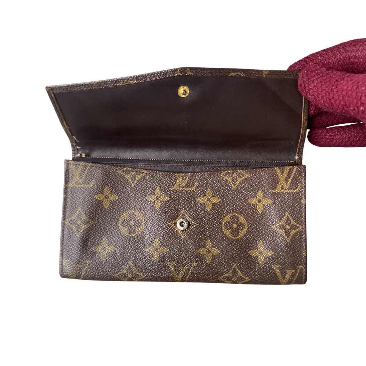 Louis Vuitton Vintage 80’s LV Sarah Long Wallet Classic Monogram Canvas Size ONE SIZE - 5 Thumbnail
