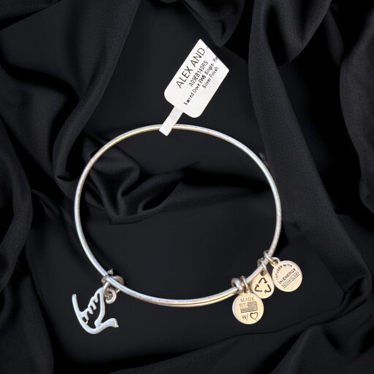 Other Alex and Ani Sacred dove expandable bangle charm bracelet Size ONE SIZE - 1 Thumbnail
