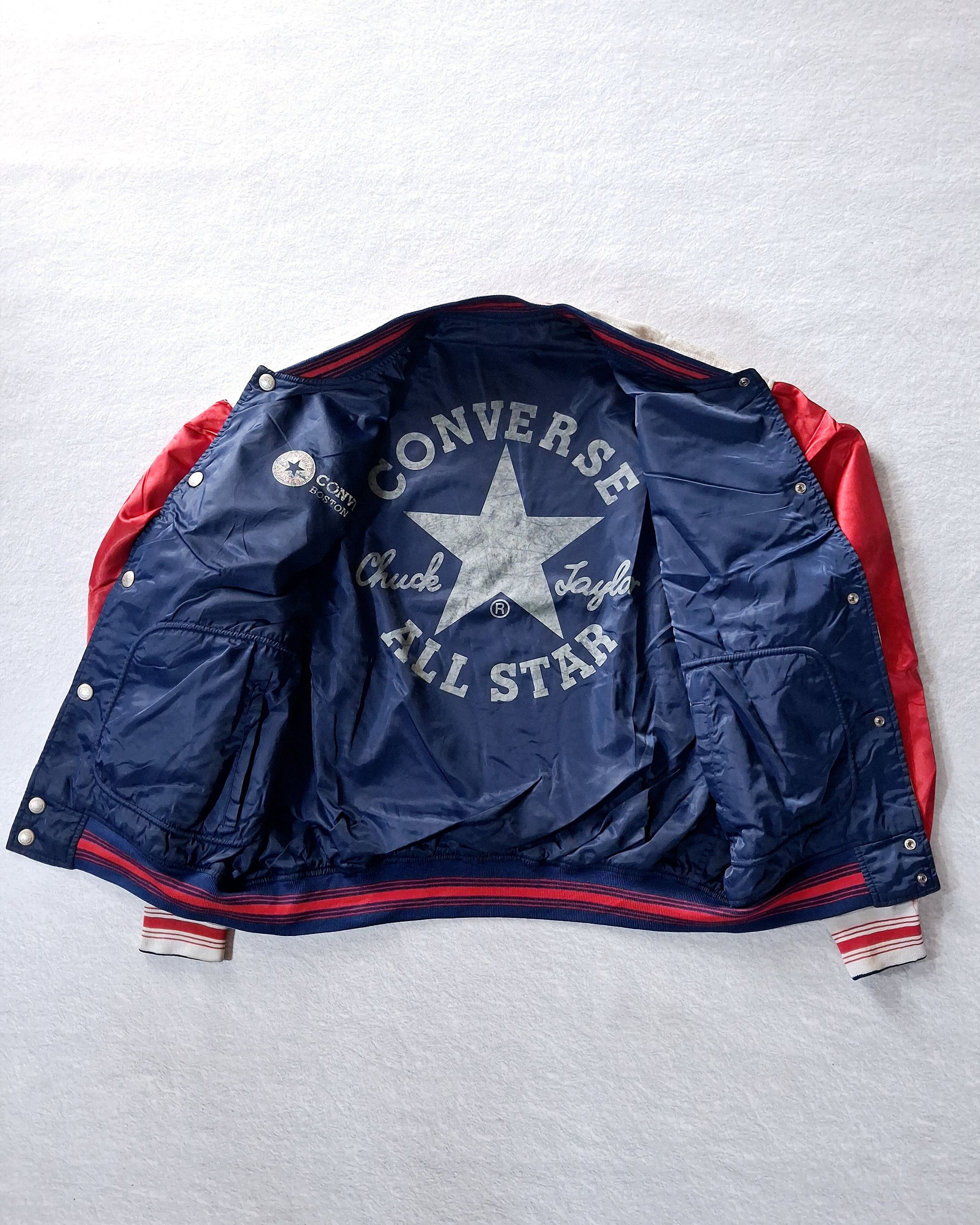 Converse CONVERSE NYLON SLEEVE VARSITY BUTTON JACKET REVERSIBLE Size US XL / EU 56 / 4 - 8 Thumbnail