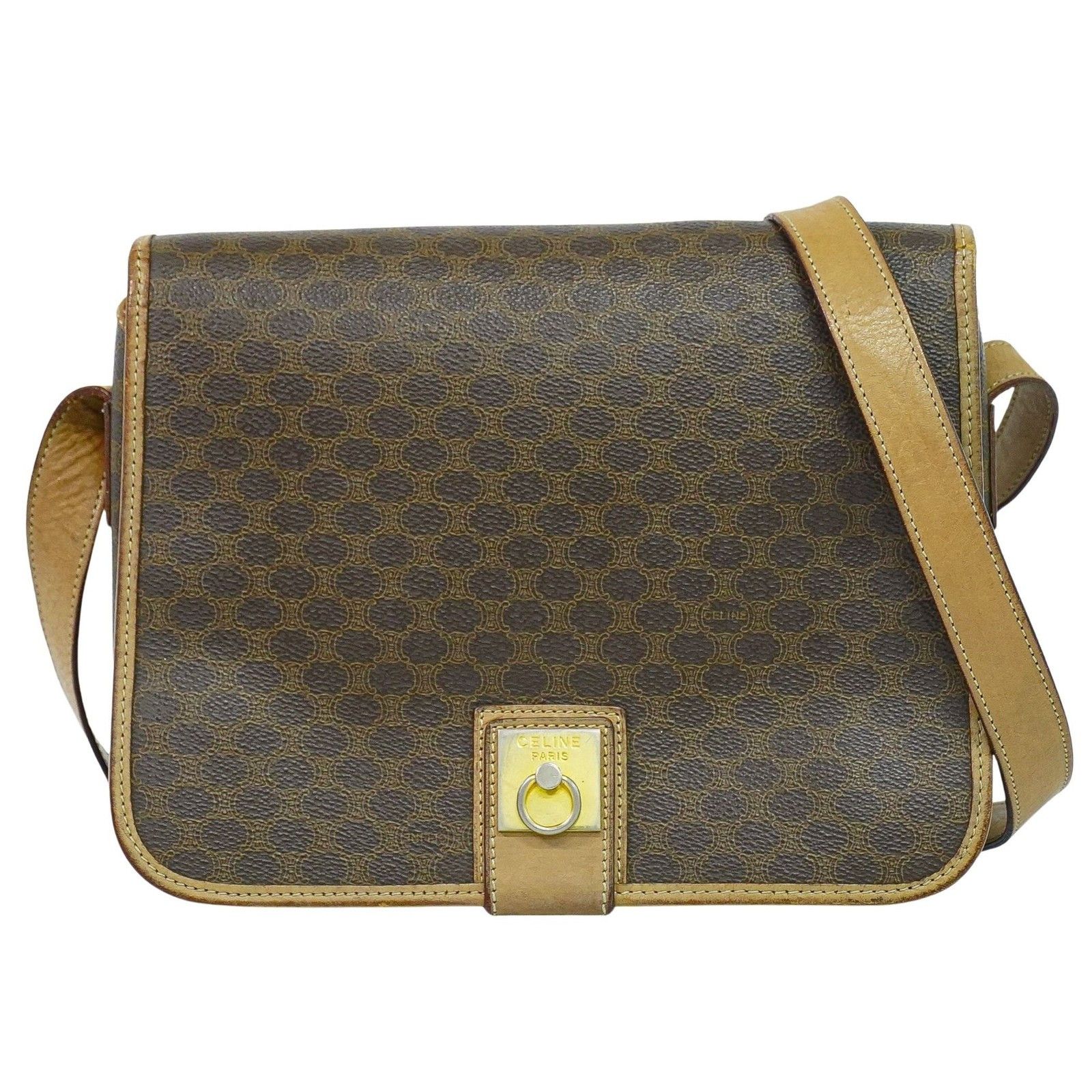 Celine Celine Vintage Macadam Canvas and Leather Size ONE SIZE - 1 Thumbnail