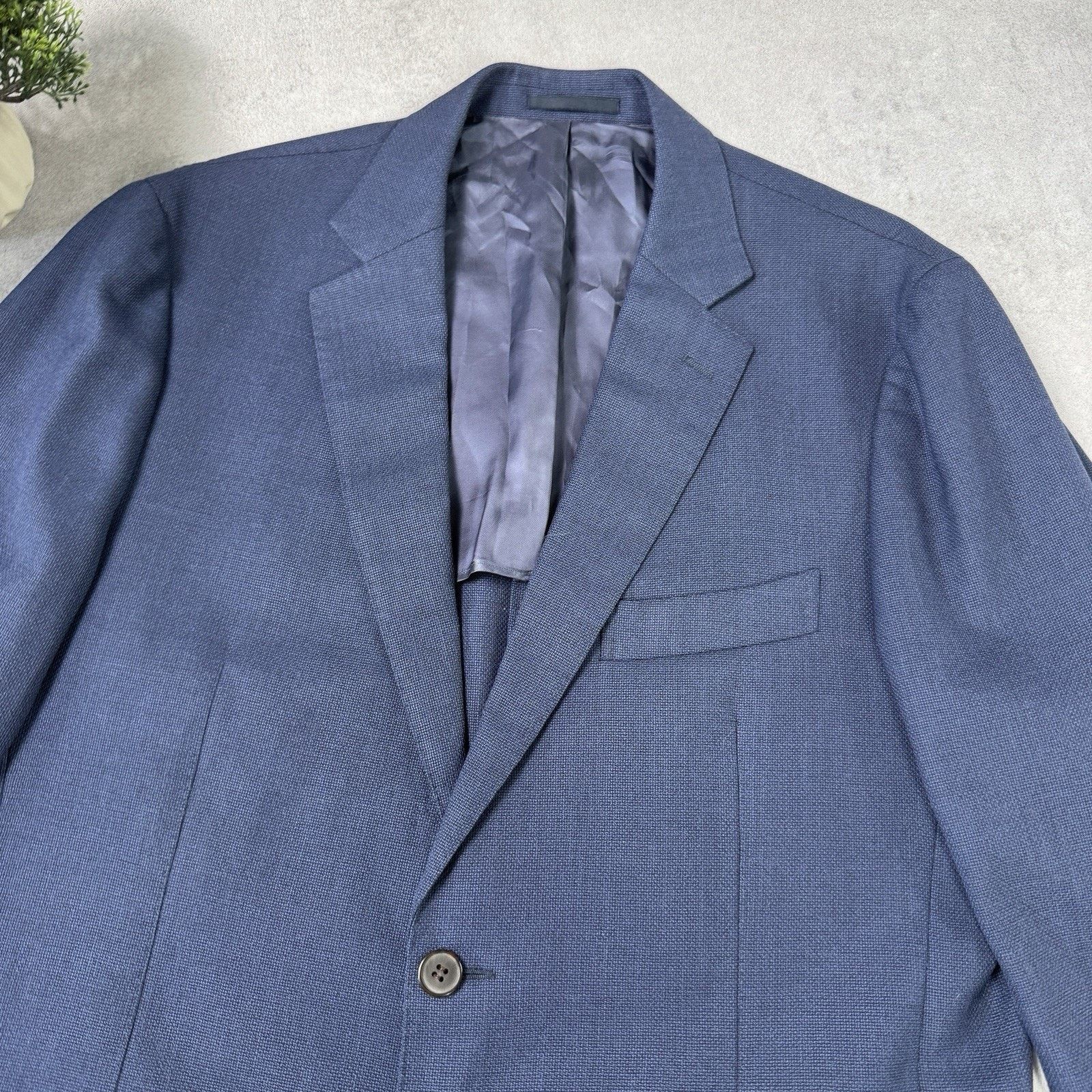 Suitsupply SUITSUPPLY HAVANA HL Wool Men's Blue Blazer Jacket Size 54 Size 44R - 10 Thumbnail