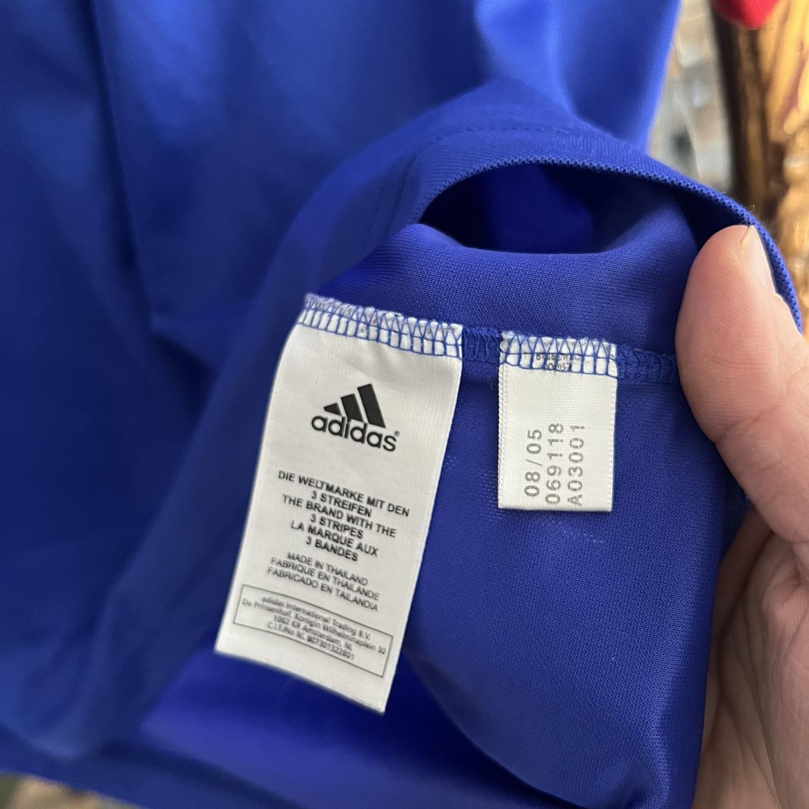 Adidas Vintage Adidas France National Team 2005/06 Soccer Jersey Size US L / EU 52-54 / 3 - 6 Thumbnail