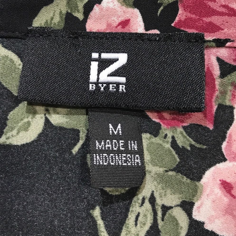 Other IZ BYER Boho Black Sheer Black Floral Blouse Tunic Junior M Size M / US 6-8 / IT 42-44 - 6 Thumbnail