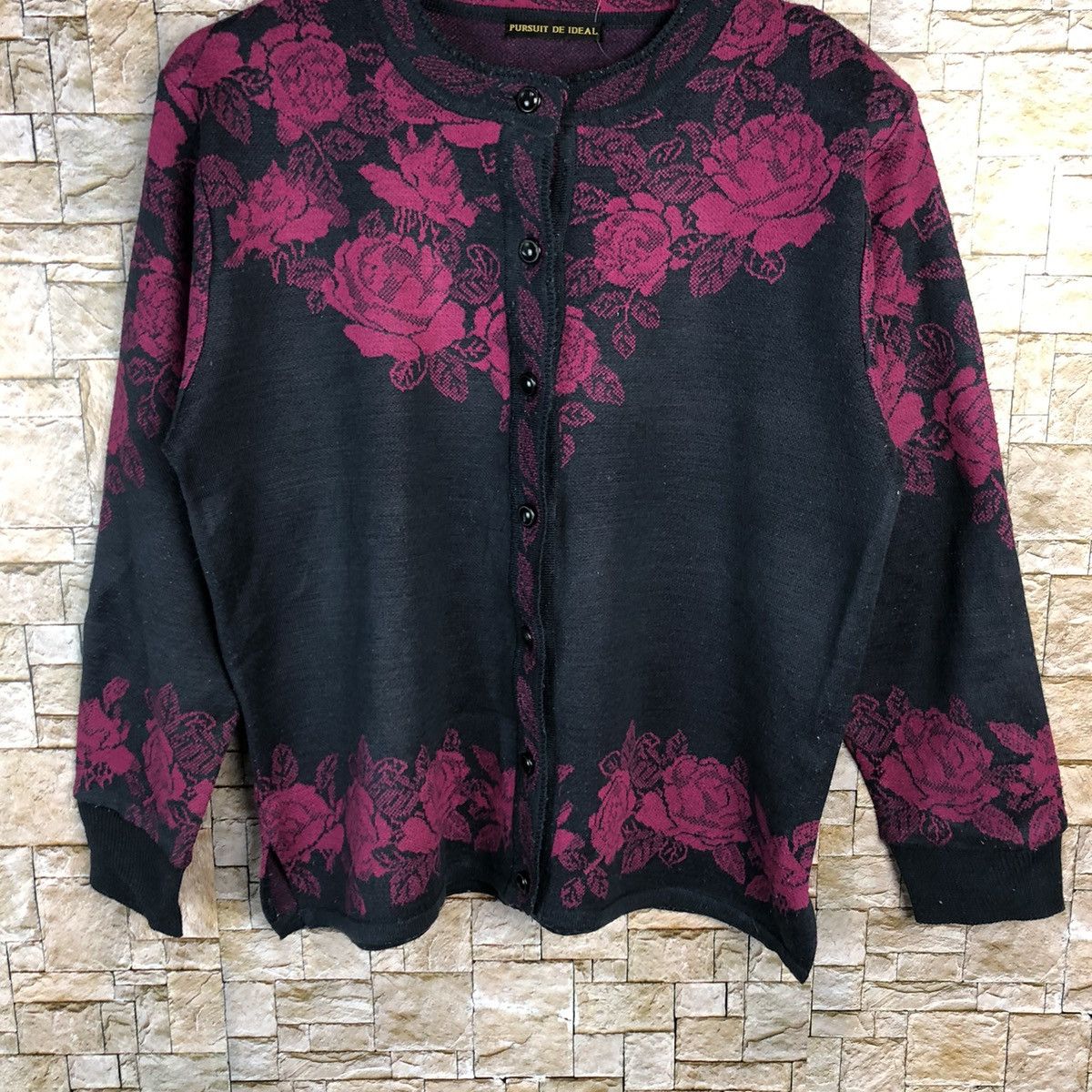 Homespun Knitwear × Japanese Brand Pursuit De Ideal Purple Cardigan #A870 Size S / US 4 / IT 40 - 3 Thumbnail