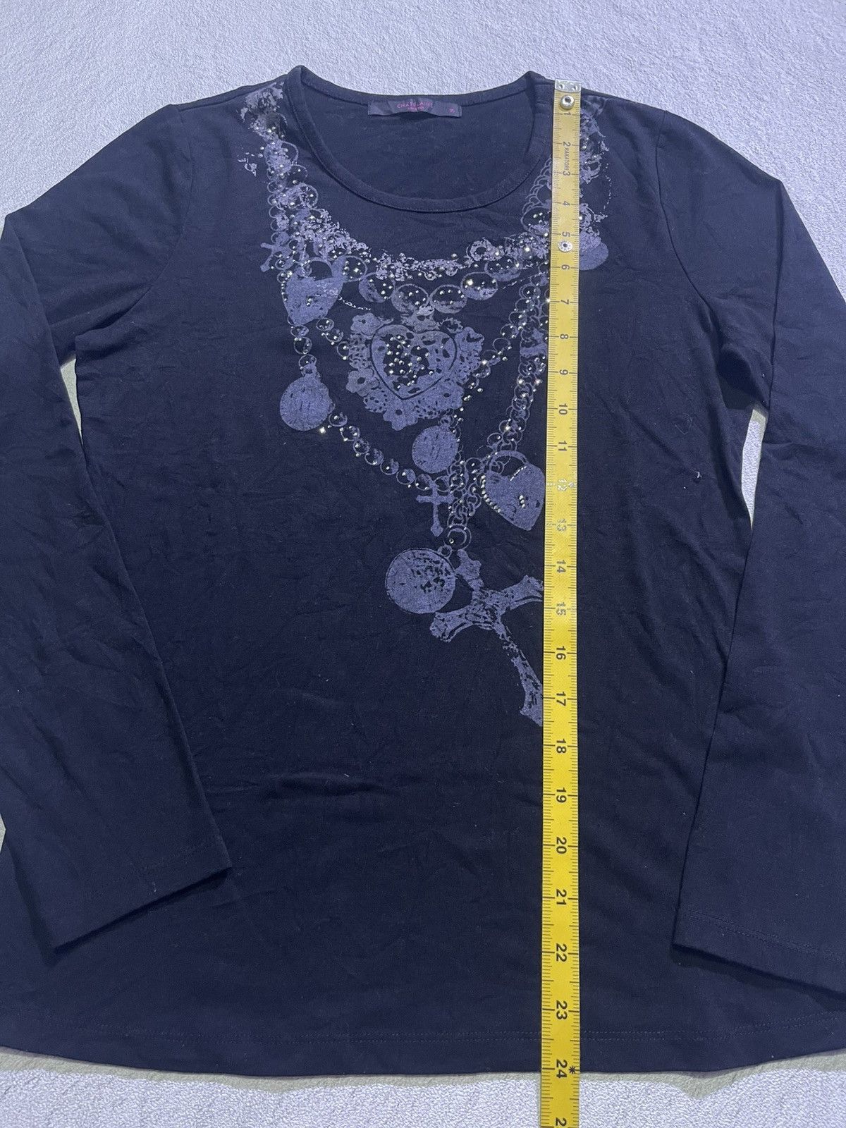 If Six Was Nine Y2K CHATELAINE long tshirt with motif cross Size US M / EU 48-50 / 2 - 8 Thumbnail