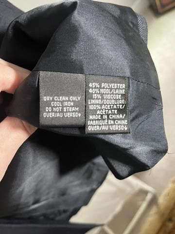Designer Ellen Tracy Women's Blazer - Elegant Navy Suit Jacket Size L / US 10 / IT 46 - 3 Thumbnail