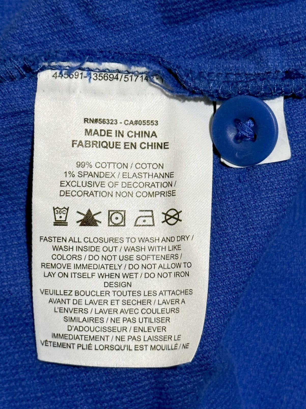 Nike Nike x Olivia Kim Corduroy Baseball Jersey Game Royal Size US XL / EU 56 / 4 - 6 Thumbnail