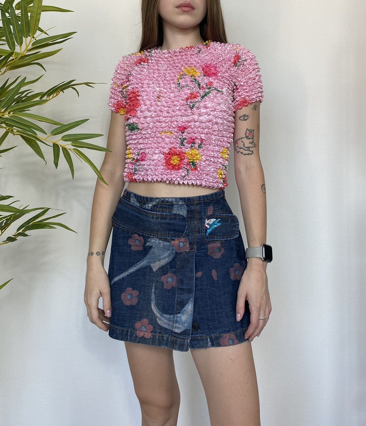 Vintage SHIBORI SRIDER POPCORN MESH TOP DOUBLET STYLE Size ONE SIZE - 6 Thumbnail
