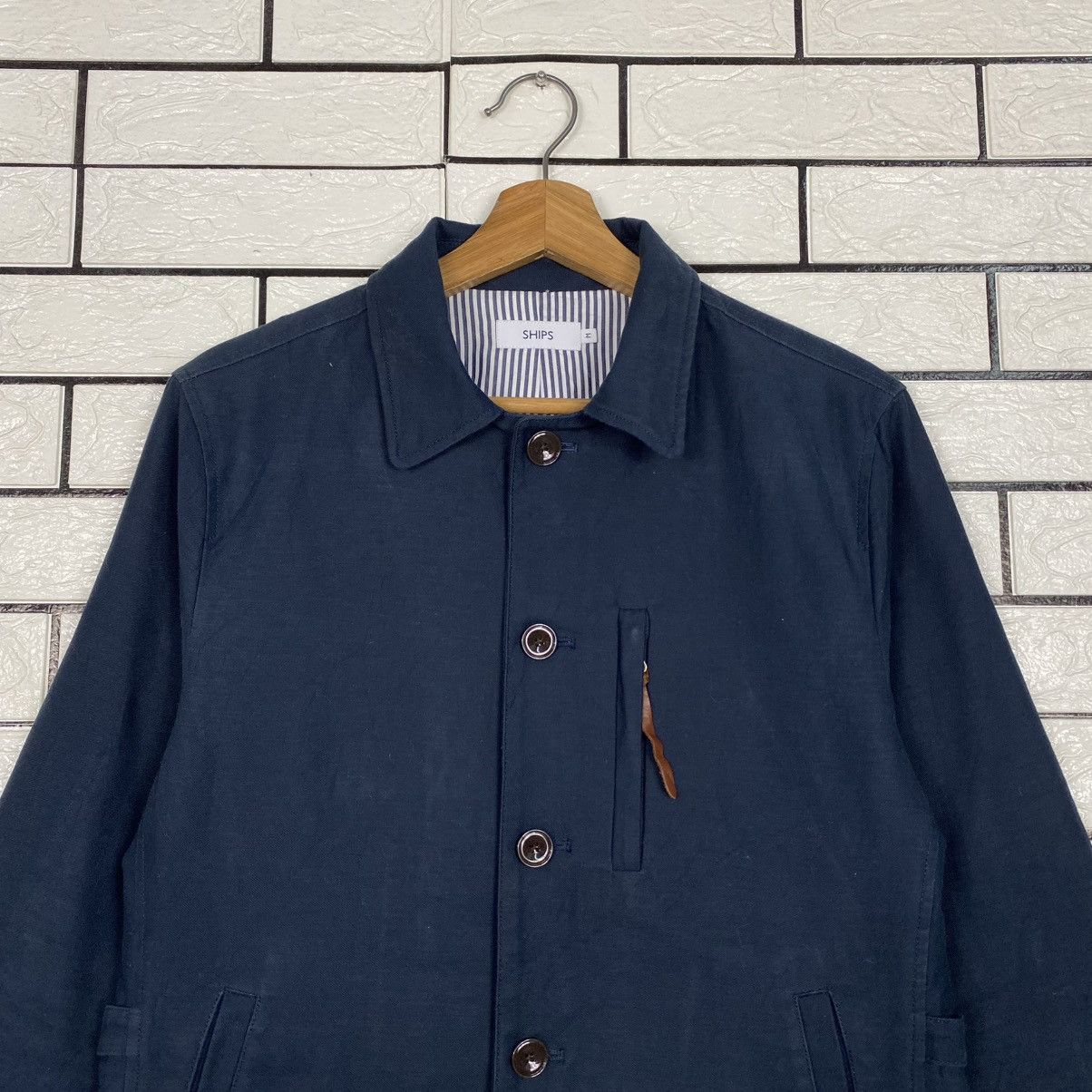 SHIPS 🔥VINTAGE BUTTON CHORE JACKET SHIPS ISSEY MIYAKE Size US M / EU 48-50 / 2 - 3 Thumbnail