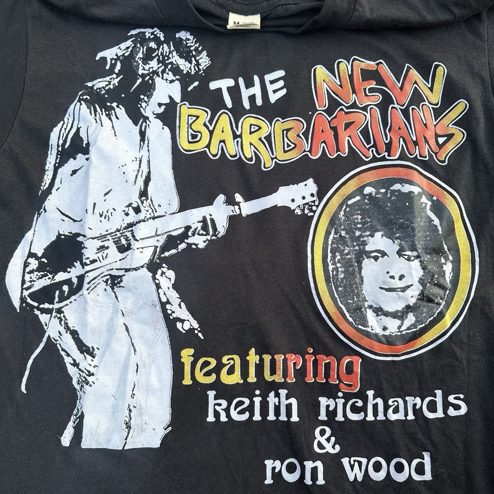 Band Tees × Vintage Vintage 1979 The New Barbarians Keith Richards Band Tour Tee Size US M / EU 48-50 / 2 - 3 Thumbnail
