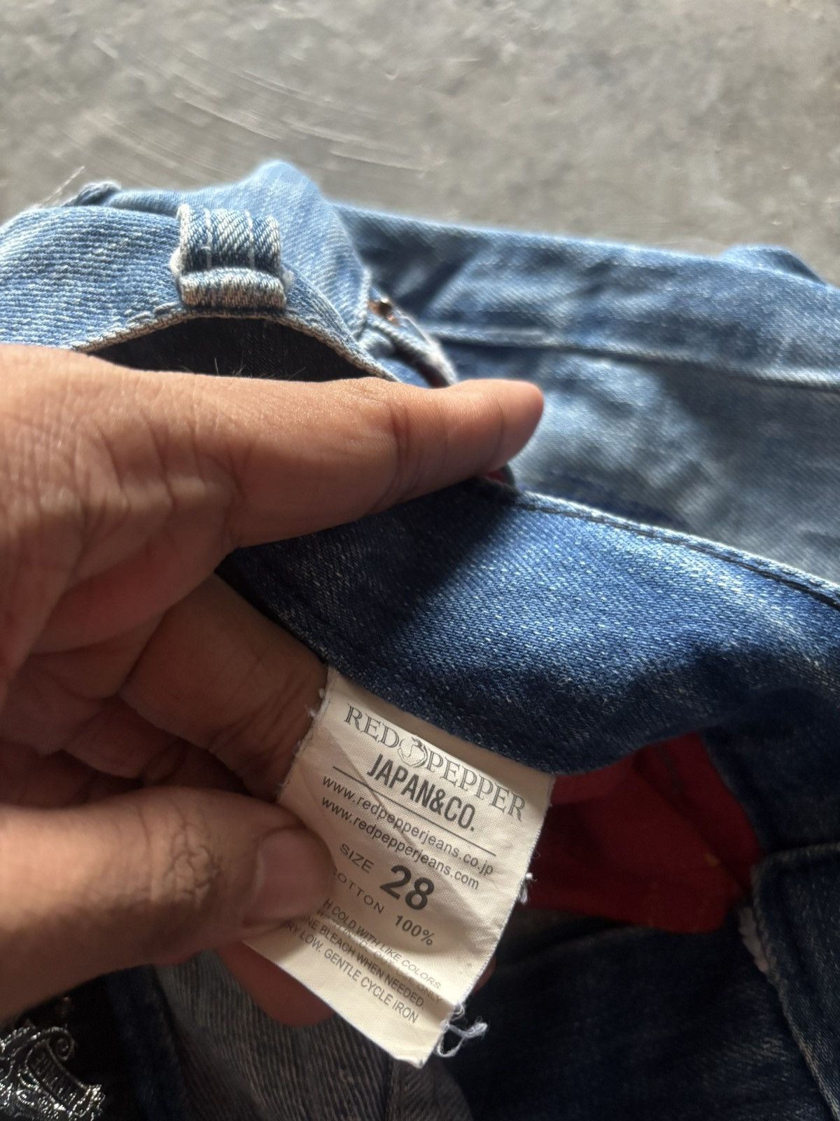 If Six Was Nine RED PEPPER JAPANESE DENIM DISTRESSED WASHED REPAIRED PUNK Size US 30 / EU 46 - 8 Thumbnail