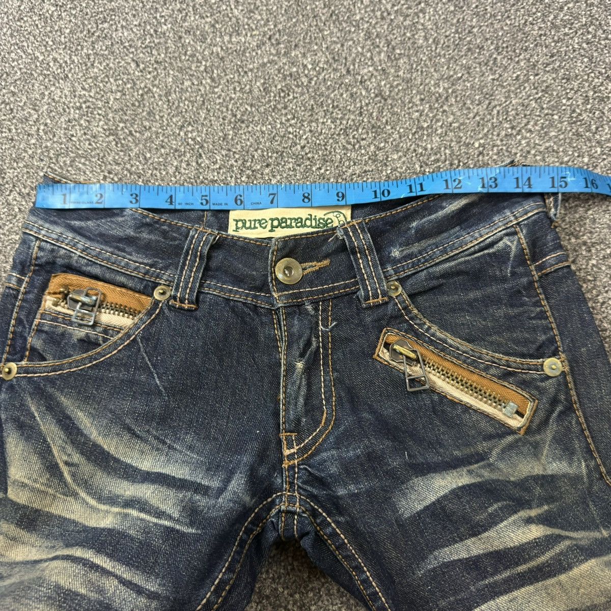 Le Grande Bleu (L.G.B.) Flared Whisker Pure Paradise Distressed Jeans Y2k Archive Size US 28 / EU 44 - 14 Thumbnail