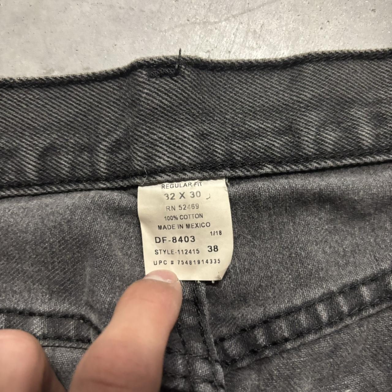 Japanese Brand × Vintage Crazy Vintage Y2K/2000s Grunge Faded Black Denim Jeans! Size US 32 / EU 48 - 7 Thumbnail