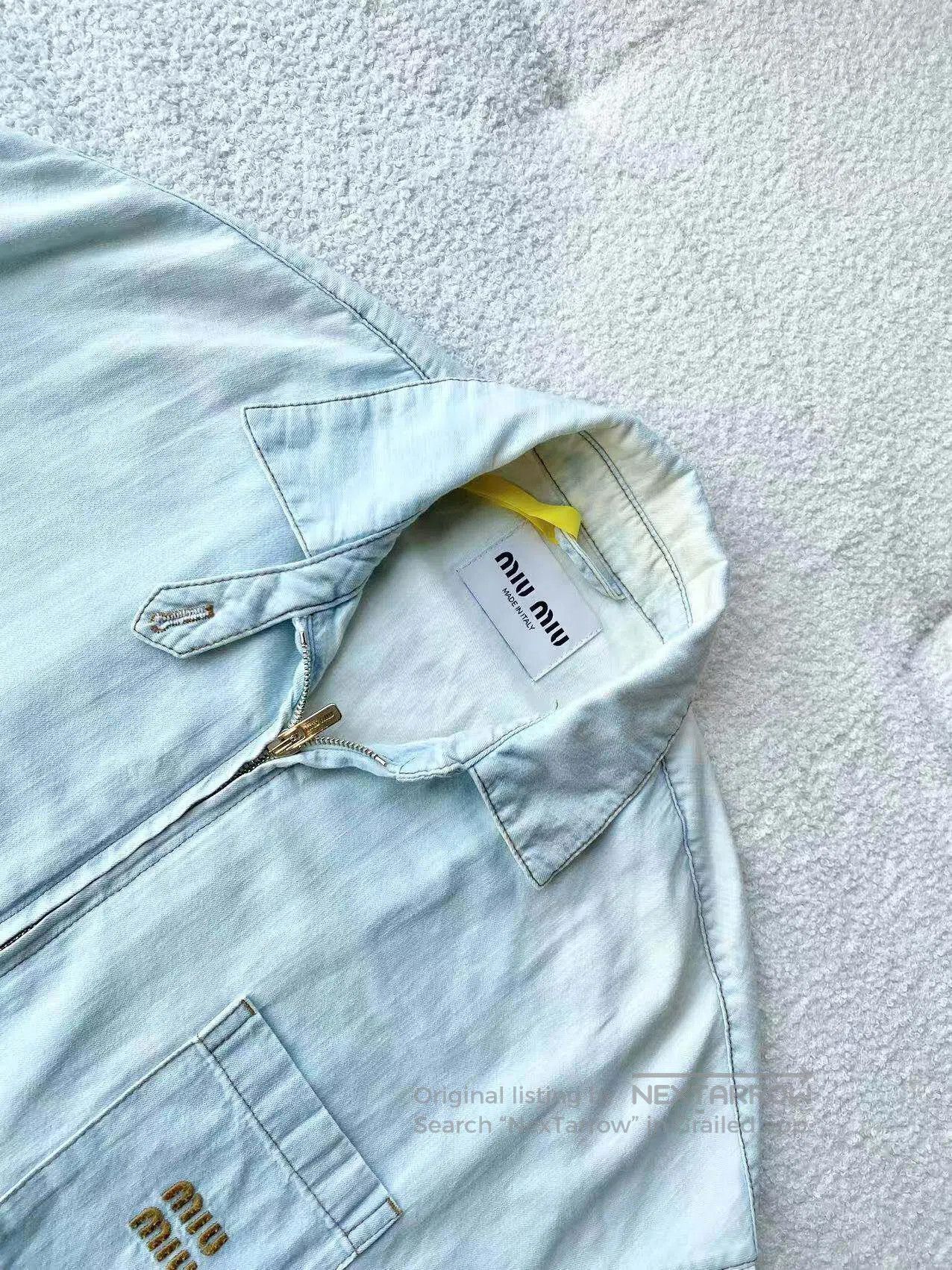 Miu Miu Miu Miu 24SS denim pocket jacket| Size XXS / US 00 / IT 34 - 2 Thumbnail