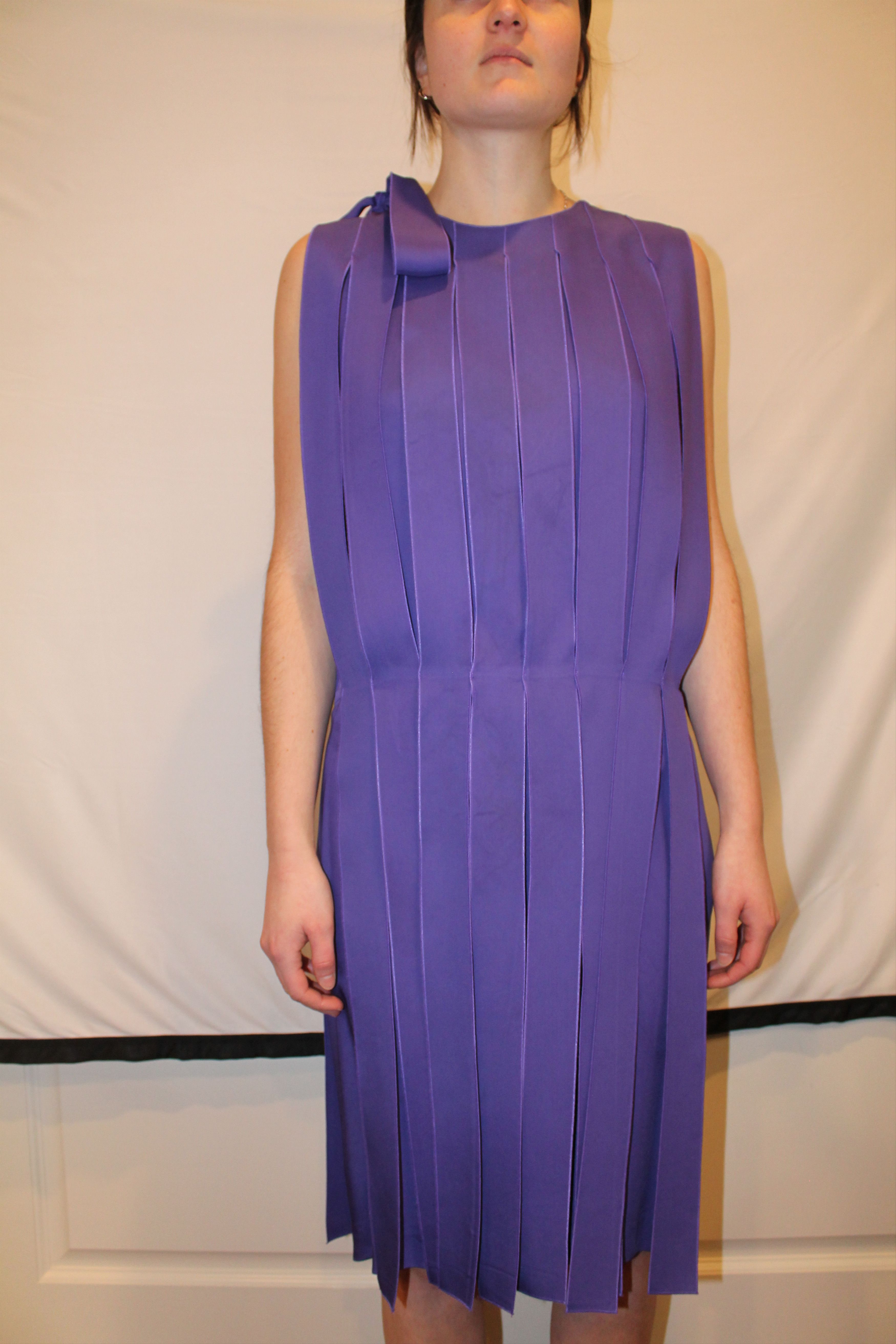 BOTTEGA VENETA Purple Sleeveless Fringe