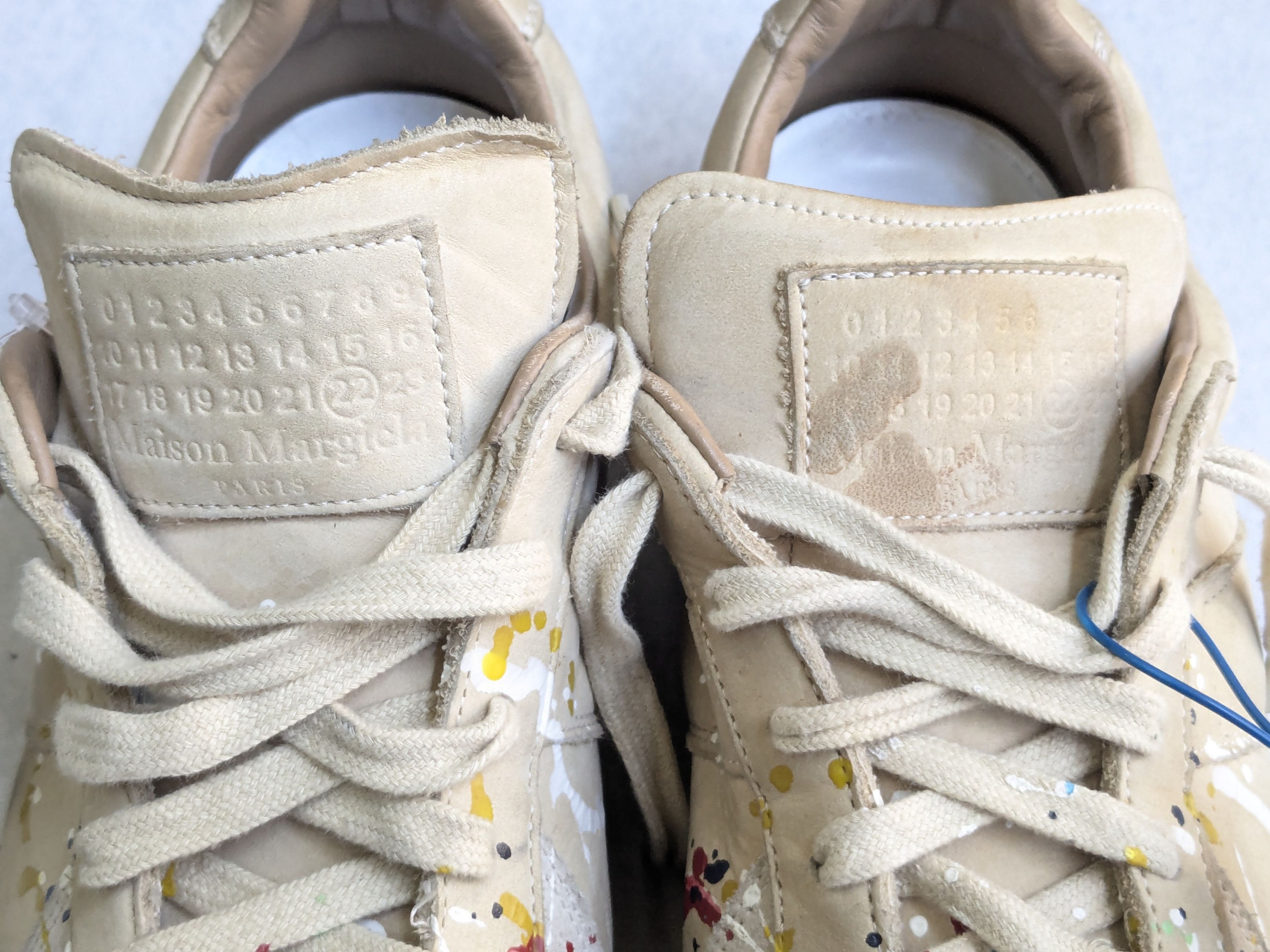 Maison Margiela Maison Margiela Replica GAT 11 44 Paint Splatter Beige Size US 11 / EU 44 - 5 Thumbnail