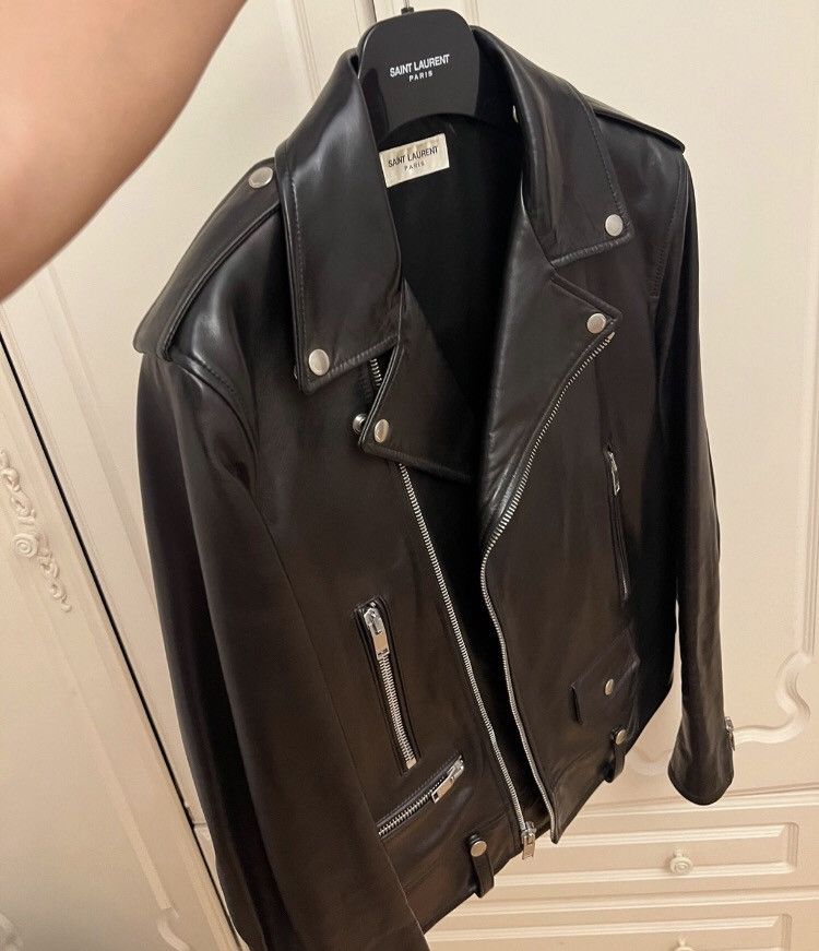 Saint Laurent Paris × Yves Saint Laurent Saint Laurent slp L01 leather jacket Size US L / EU 52-54 / 3 - 5 Thumbnail