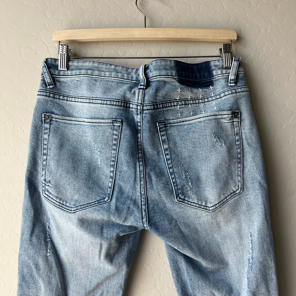 Ksubi Ksubi Van Winkle Trashed Dreams Distressed Mid Rise Skinny J Size US 32 / EU 48 - 9 Thumbnail
