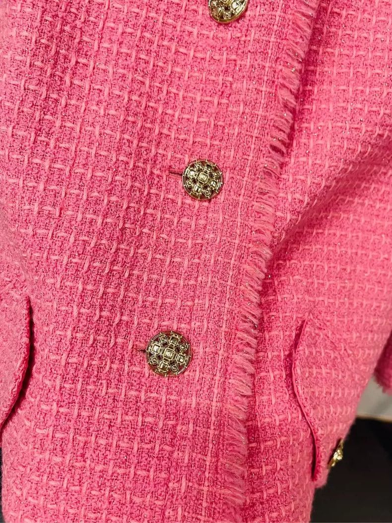 Chanel Chanel Cherry blossom pink early spring show soft jacket 25 Size XS / US 0-2 / IT 36-38 - 3 Thumbnail