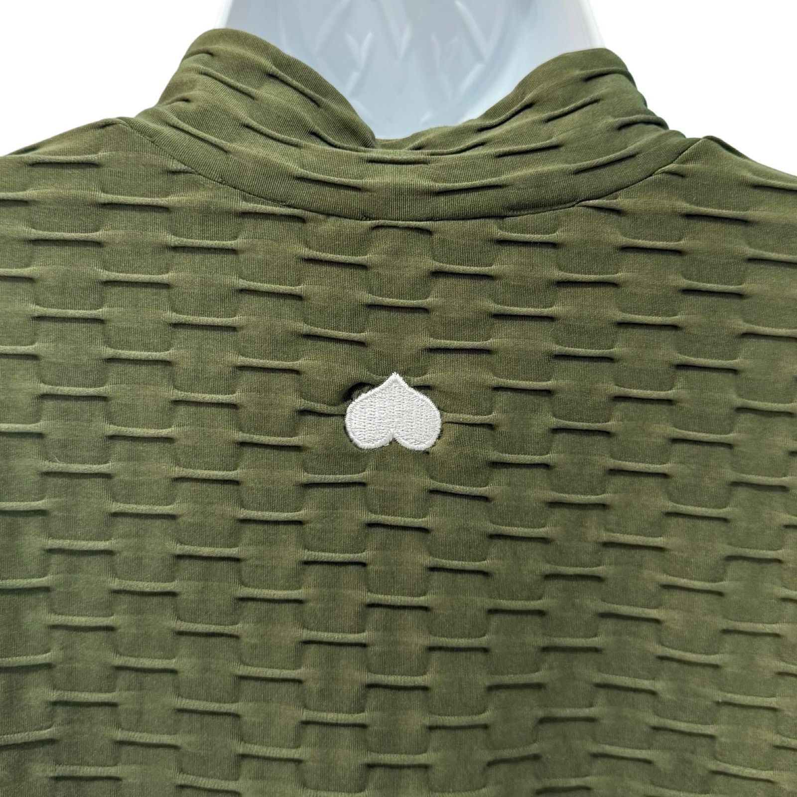 Other Booty by Brabants Olive Green Croco Cropped Zip Jacket S / M Size S / US 4 / IT 40 - 7 Thumbnail