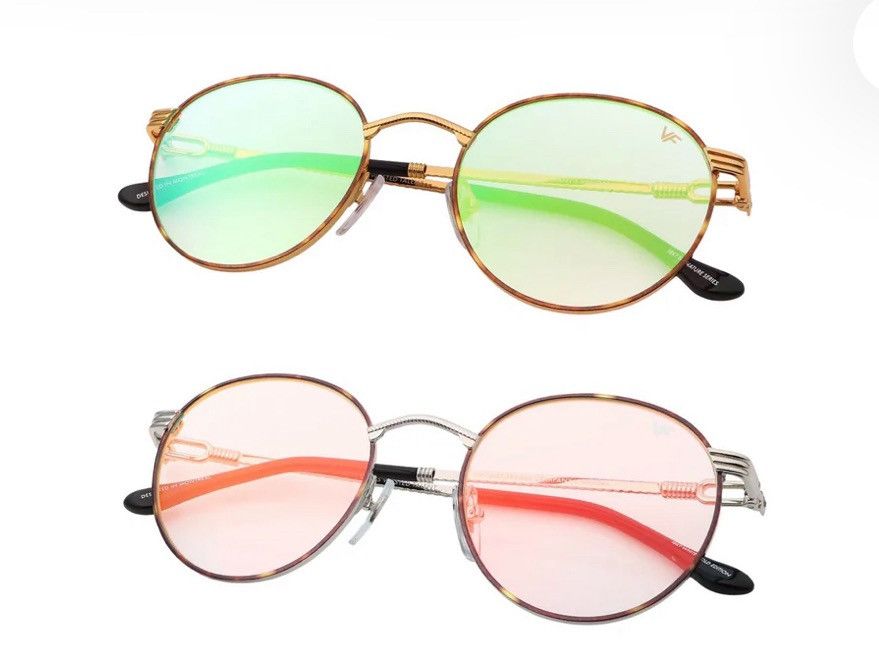 Vintage Frames Company UPSCALE VANDAL X VINTAGE FRAMES YELLOW GOLD & WHITE GOLD SET Size ONE SIZE - 12 Thumbnail