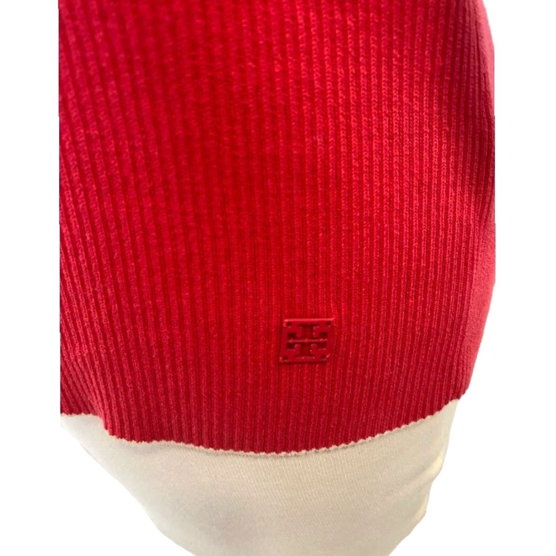 Tory Burch **Red Tory Burch Medium Pullover Ribbed Women's Sweater** User: **Tory Burch Red Medium Ribbed Women's Pullover Sweater** Size M / US 6-8 / IT 42-44 - 5 Thumbnail