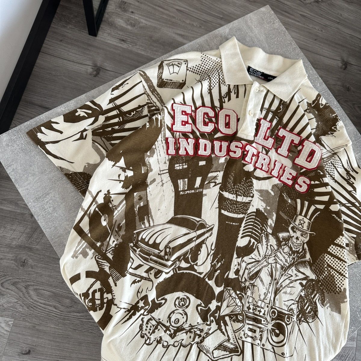 Ecko Unltd. Vintage 00s Eco Unltd Industries OG Rap polo y2k Gangsta Size US XXL / EU 58 / 5 - 3 Thumbnail