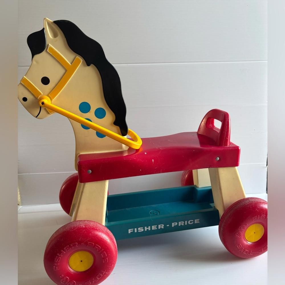 Designer Vintage 1976 Fisher-Price Toddler Riding Horse Size ONE SIZE - 2 Thumbnail