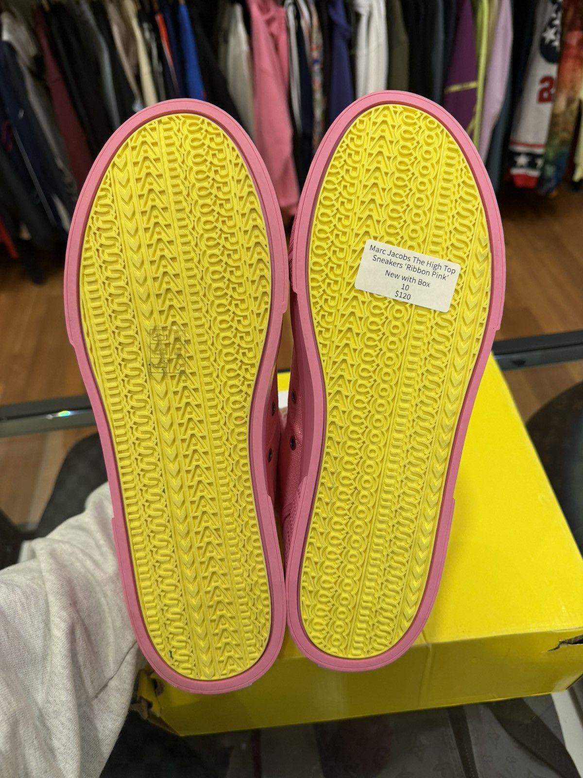 Marc Jacobs Marc Jacobs The High Top Sneakers Ribbon Pink Size US 10 / EU 43 - 5 Thumbnail