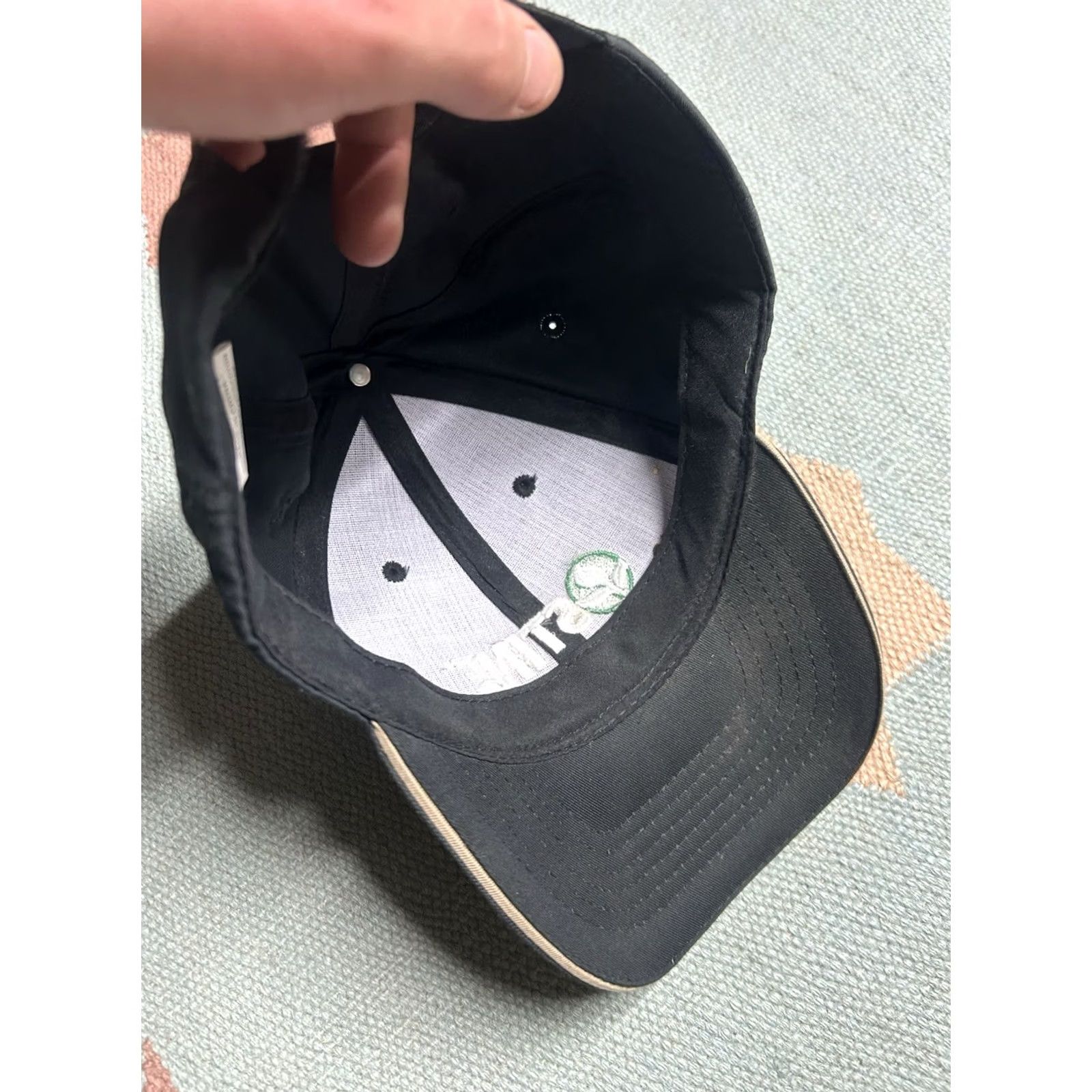 Vintage Stine Hat Cap Embroidered Logo Black Adjustable Straps Baseball Cap Men Size ONE SIZE - 6 Thumbnail