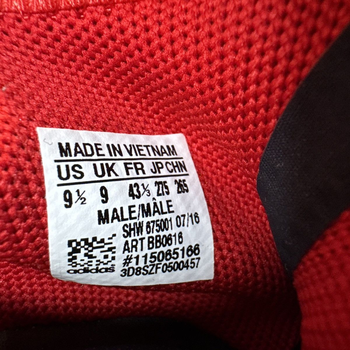 Adidas Adidas NMD HU Human Race Pharrell Scarlet Red Sz 9.5 No Box Size US 9.5 / EU 42-43 - 6 Thumbnail