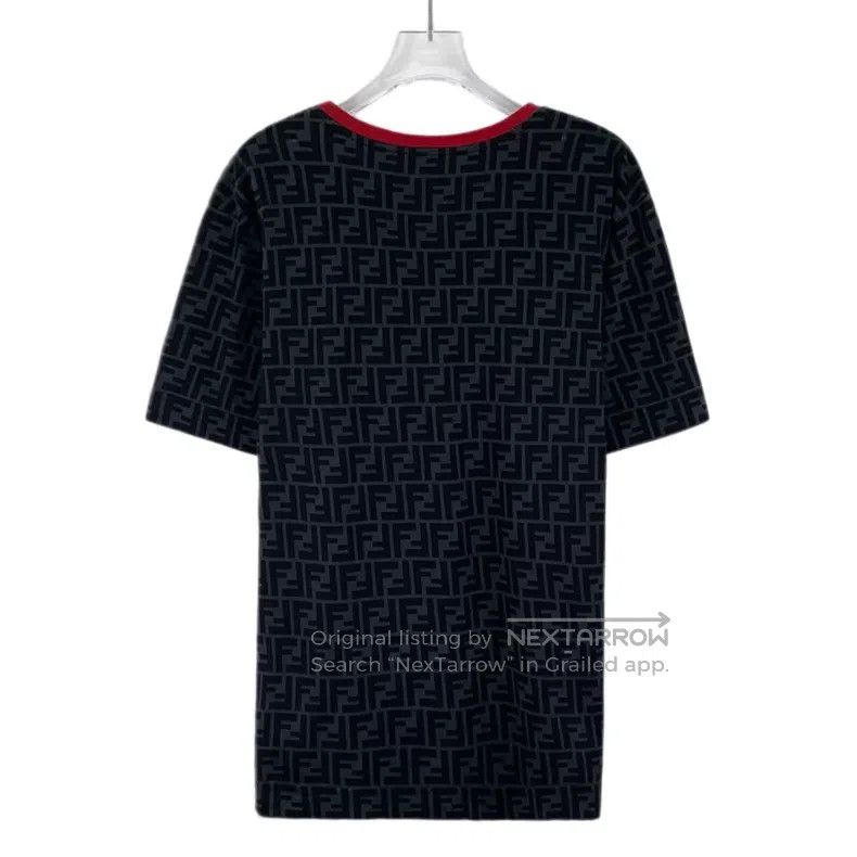 Fendi Fendi Black classic double F all-over printed cotton crew- Size US S / EU 44-46 / 1 - 2 Thumbnail