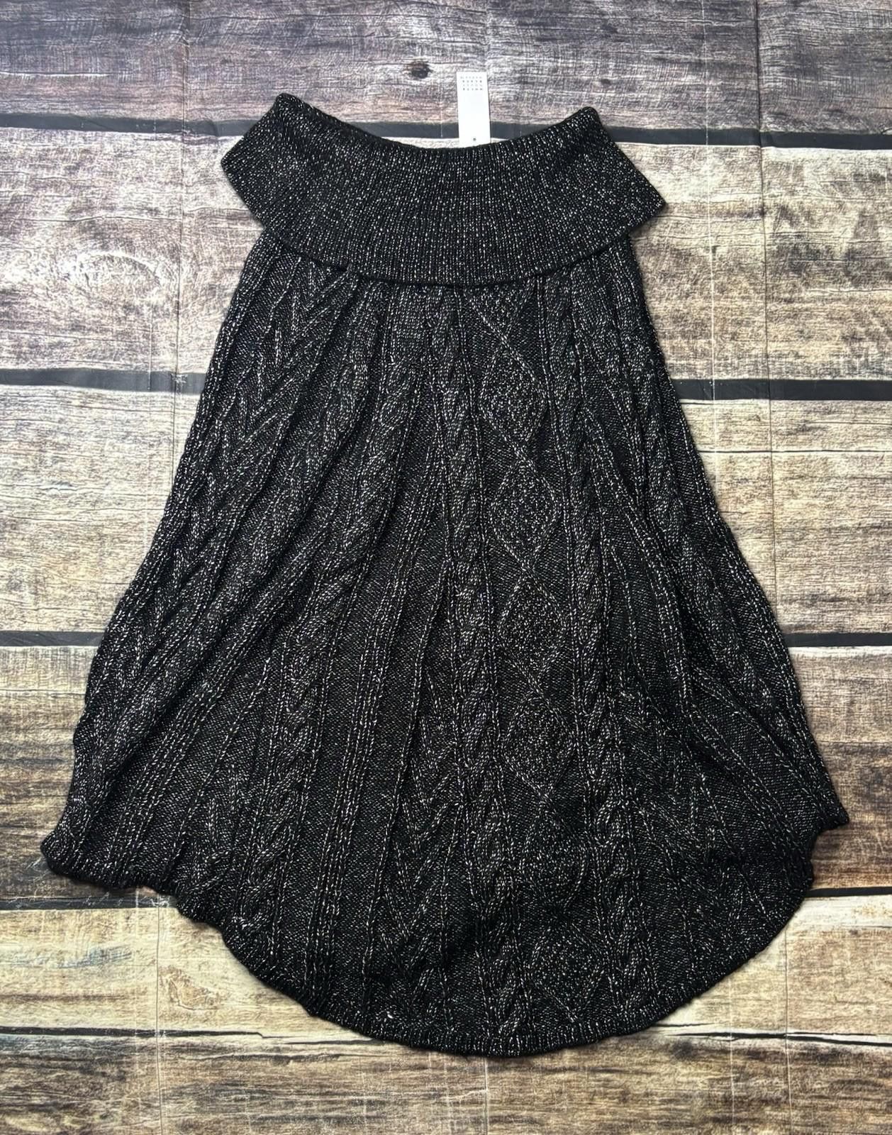Other White House Black Market Poncho Sweater Womens M/L Ecru Marl Size L / US 10 / IT 46 - 3 Thumbnail
