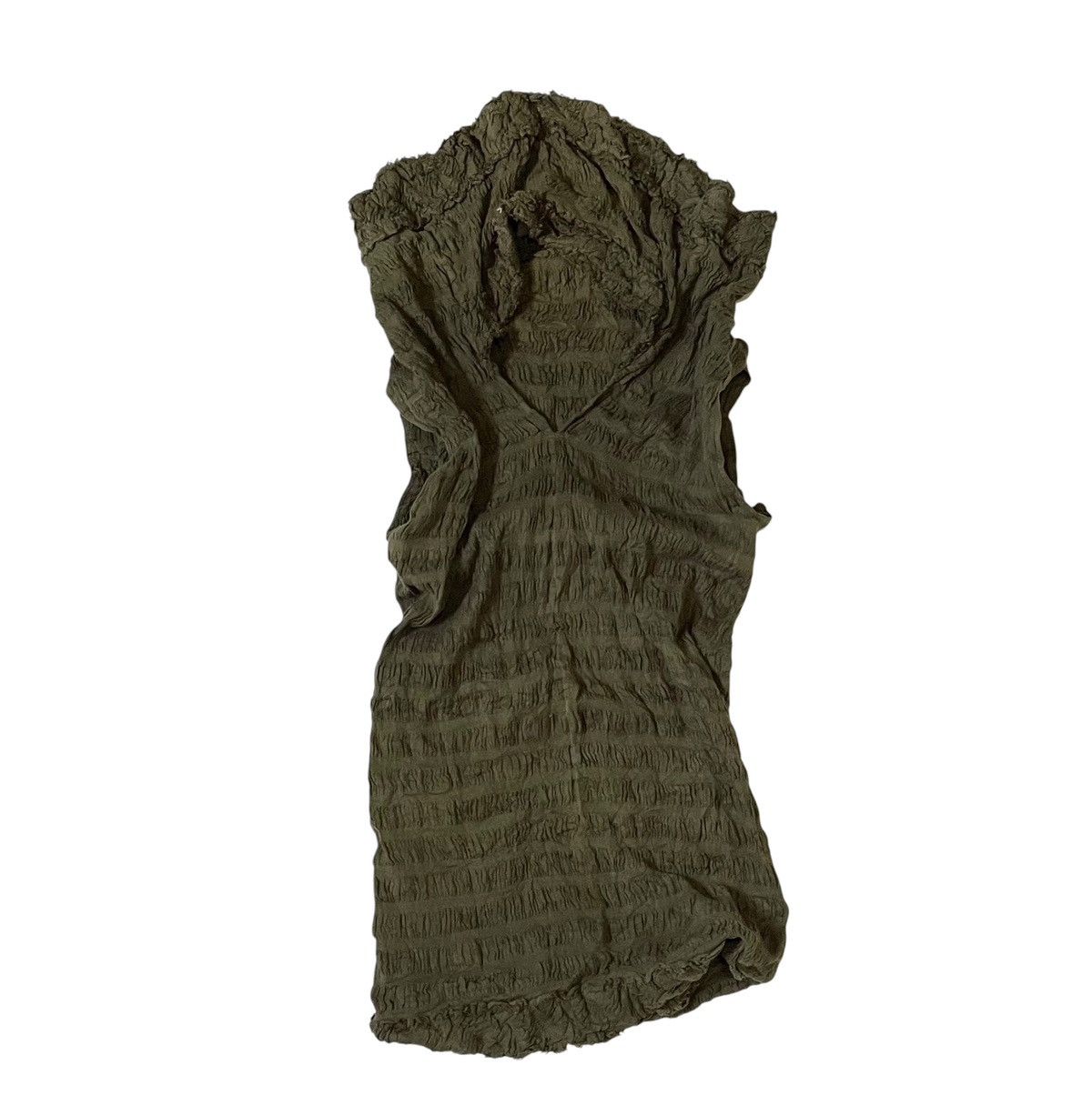 Vintage issey miyake me wrinkled avant garde tank top