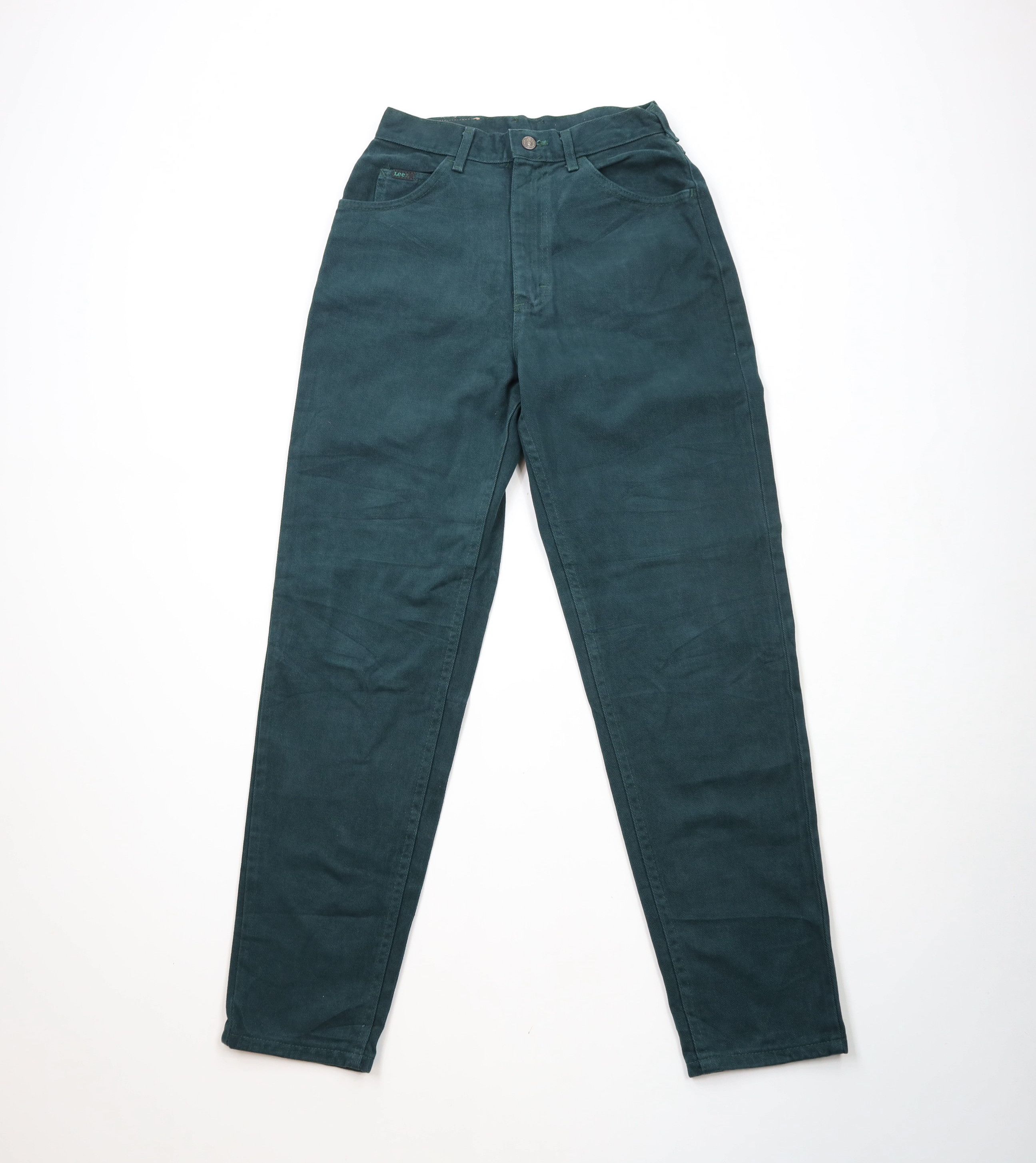 Lee × Vintage Deadstock Vintage 90s Lee Tapered Leg Denim Jeans Green USA Size 30" / US 8 / IT 44 - 1 Thumbnail