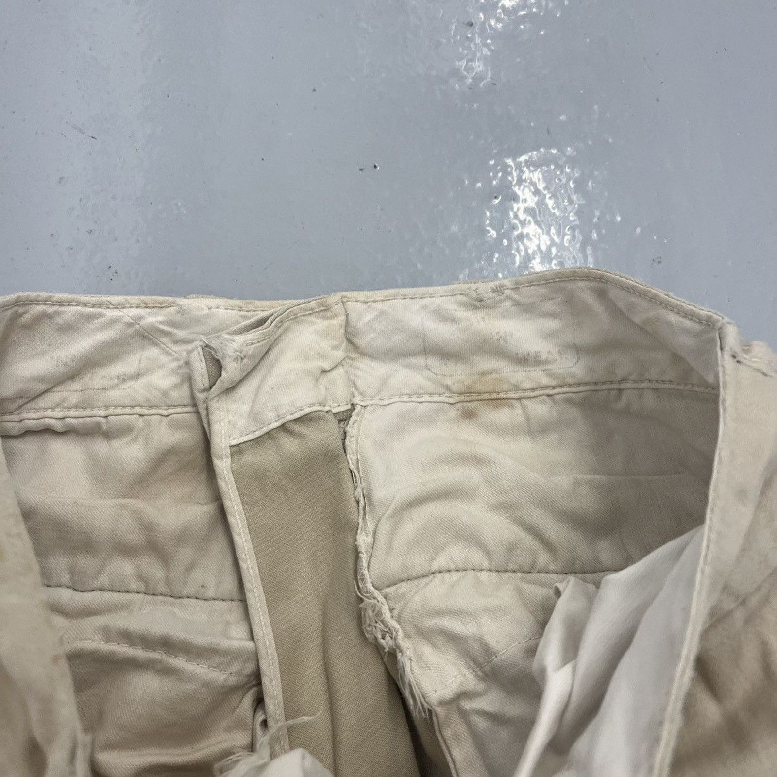 Other Vintage 60s Tan Sanforized Workwear Cotton Chinos 27x31 Size 27" / US 4 / IT 40 - 4 Thumbnail