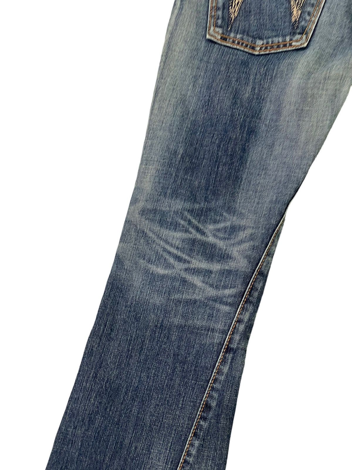 Edwin Flare Jeans Edwin Japan Faded Distress Boot Cut 6🟦7 Size US 30 / EU 46 - 16 Thumbnail