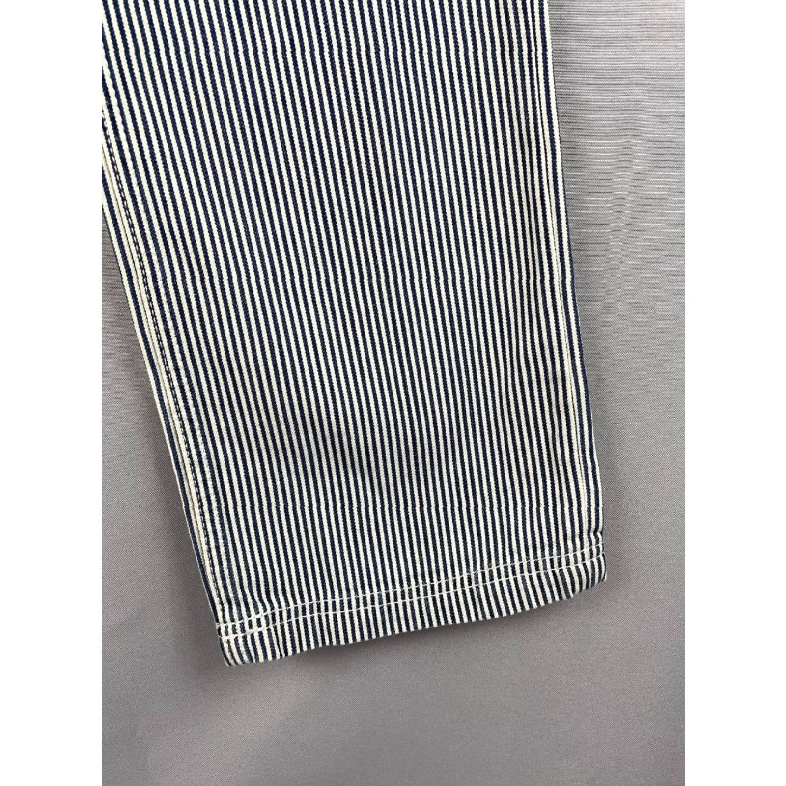 Dolce & Gabbana Dolce&Gabbana Pants Mens Size 33 Black & White Striped Cotton Belt Loop Button Flat Front 5-Pocket Cargo Regular Fit 7'' Leg Opening Womens? Size US 33 - 7 Thumbnail