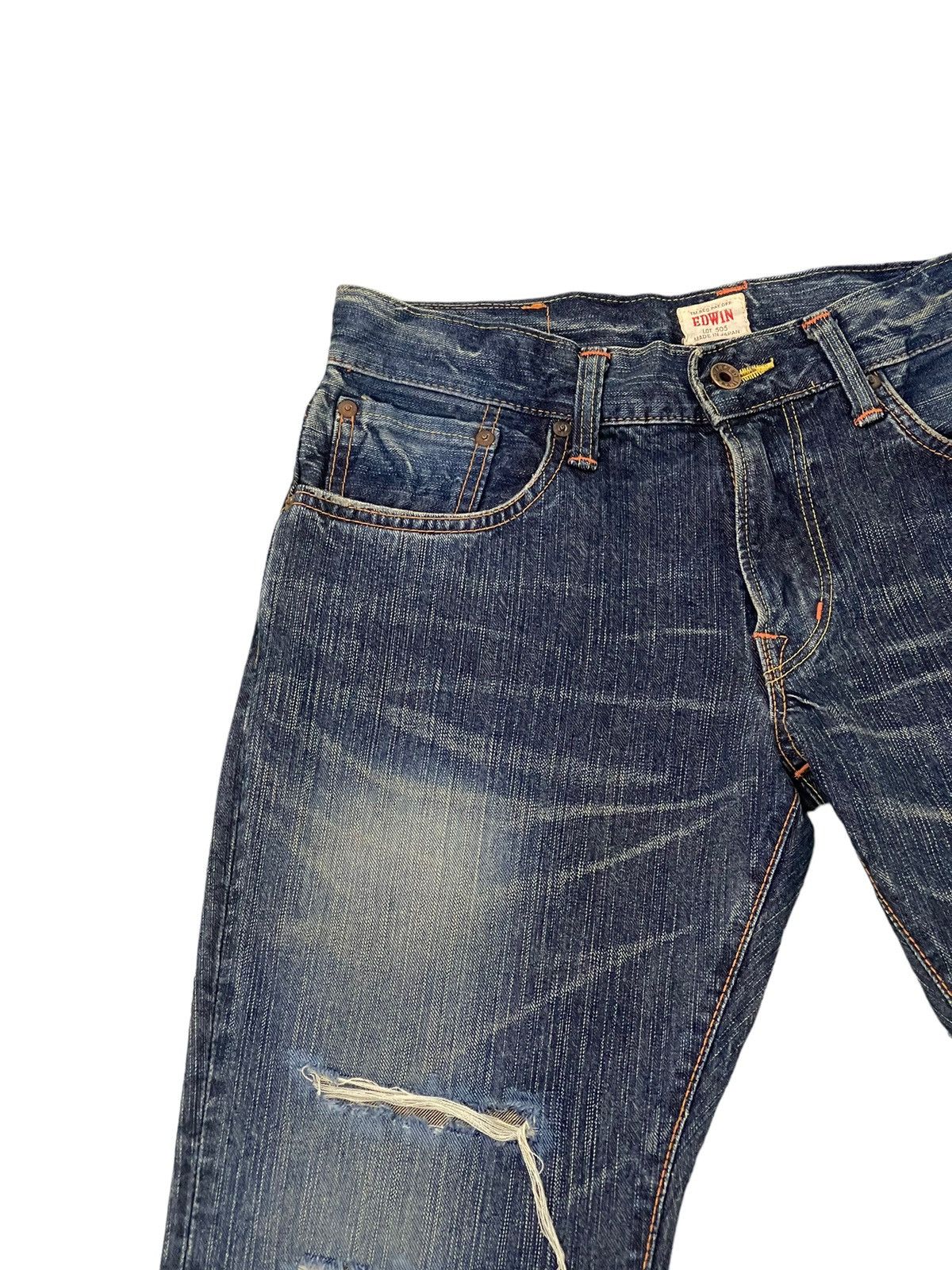 Edwin Flare Jeans Edwin Japan Faded Distress Boot Cut 8🟦3 Size US 32 / EU 48 - 8 Thumbnail