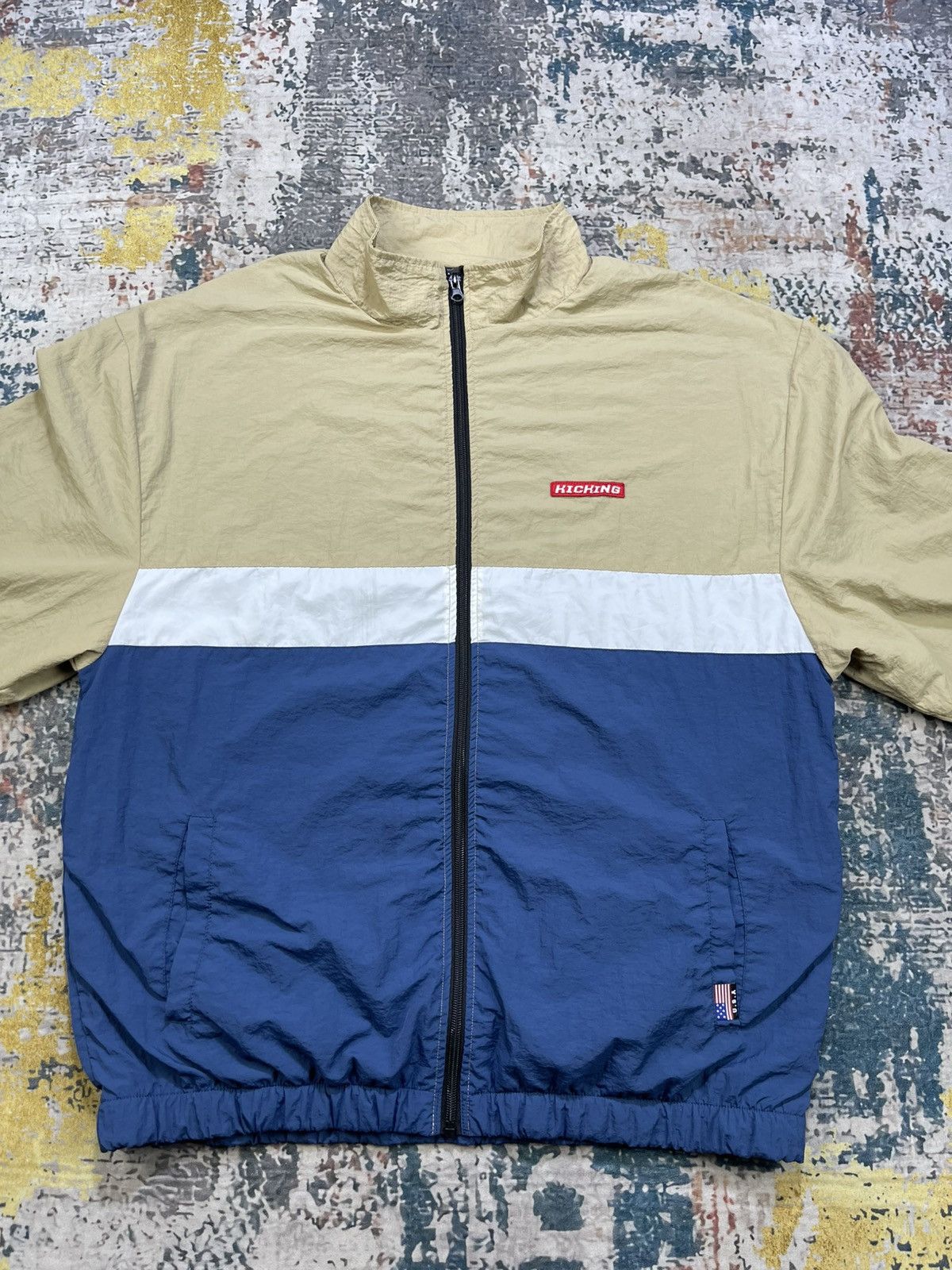 Japanese Brand Larkin Color Block Street Style Track Jacket Size US L / EU 52-54 / 3 - 6 Thumbnail