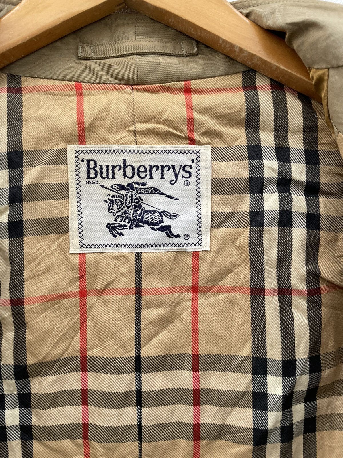 Burberry Prorsum × Vintage Vintage Burberry Nova Check Double Breasted Trench Jacket Size US M / EU 48-50 / 2 - 13 Thumbnail