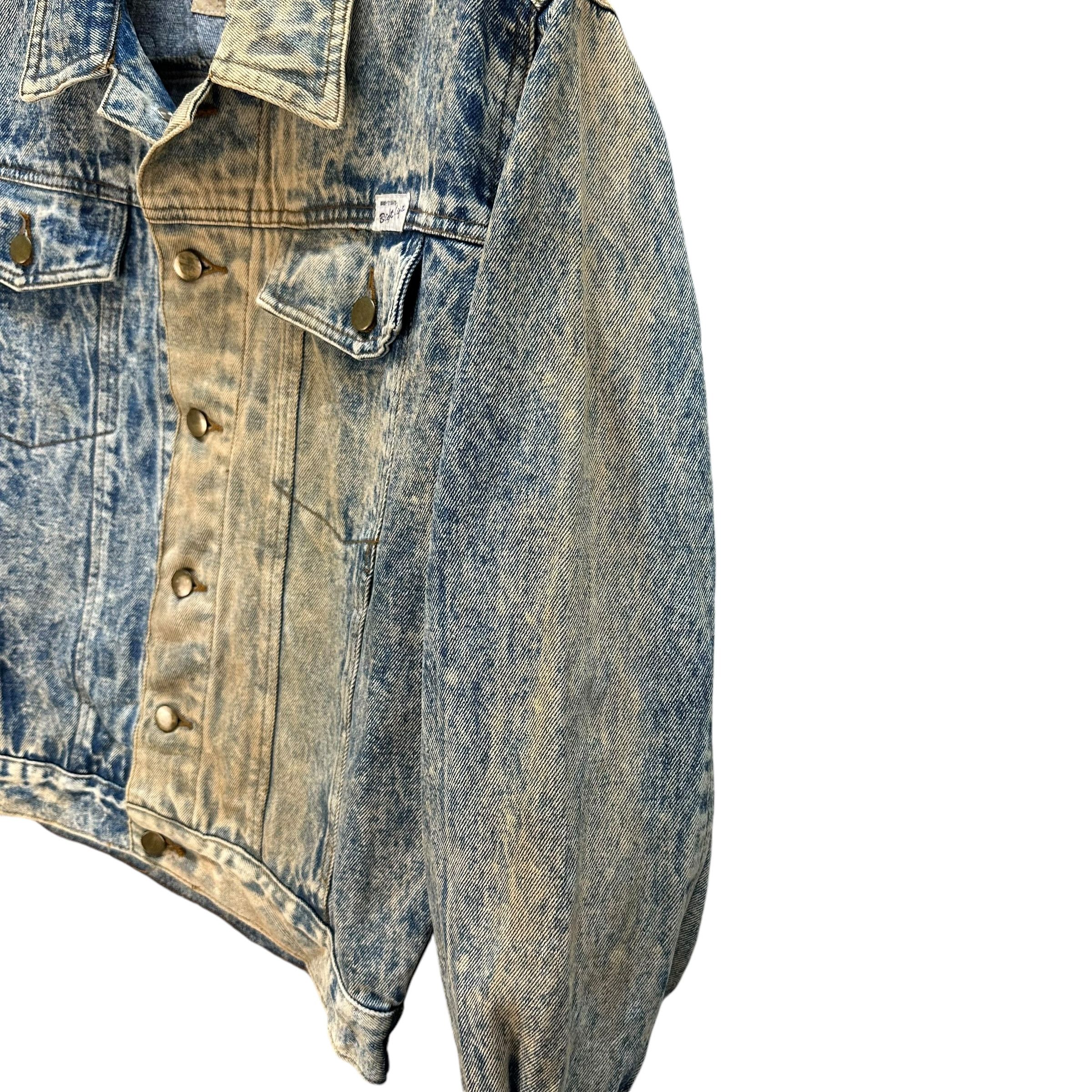 Vintage BRIGHT LIGHTS Washed Denim Jacket #A52-1203 Size US M / EU 48-50 / 2 - 7 Thumbnail