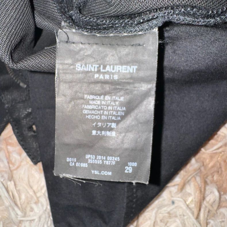 Saint Laurent Paris Saint Laurent Paris Saint Laurent Waxed Denim Pants Size 2 Size US 29 - 6 Thumbnail