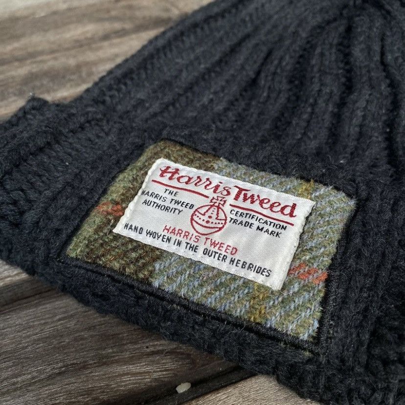 Designer × Harris Tweed × Vintage Harris tweed pom beanie hats Size ONE SIZE - 3 Thumbnail