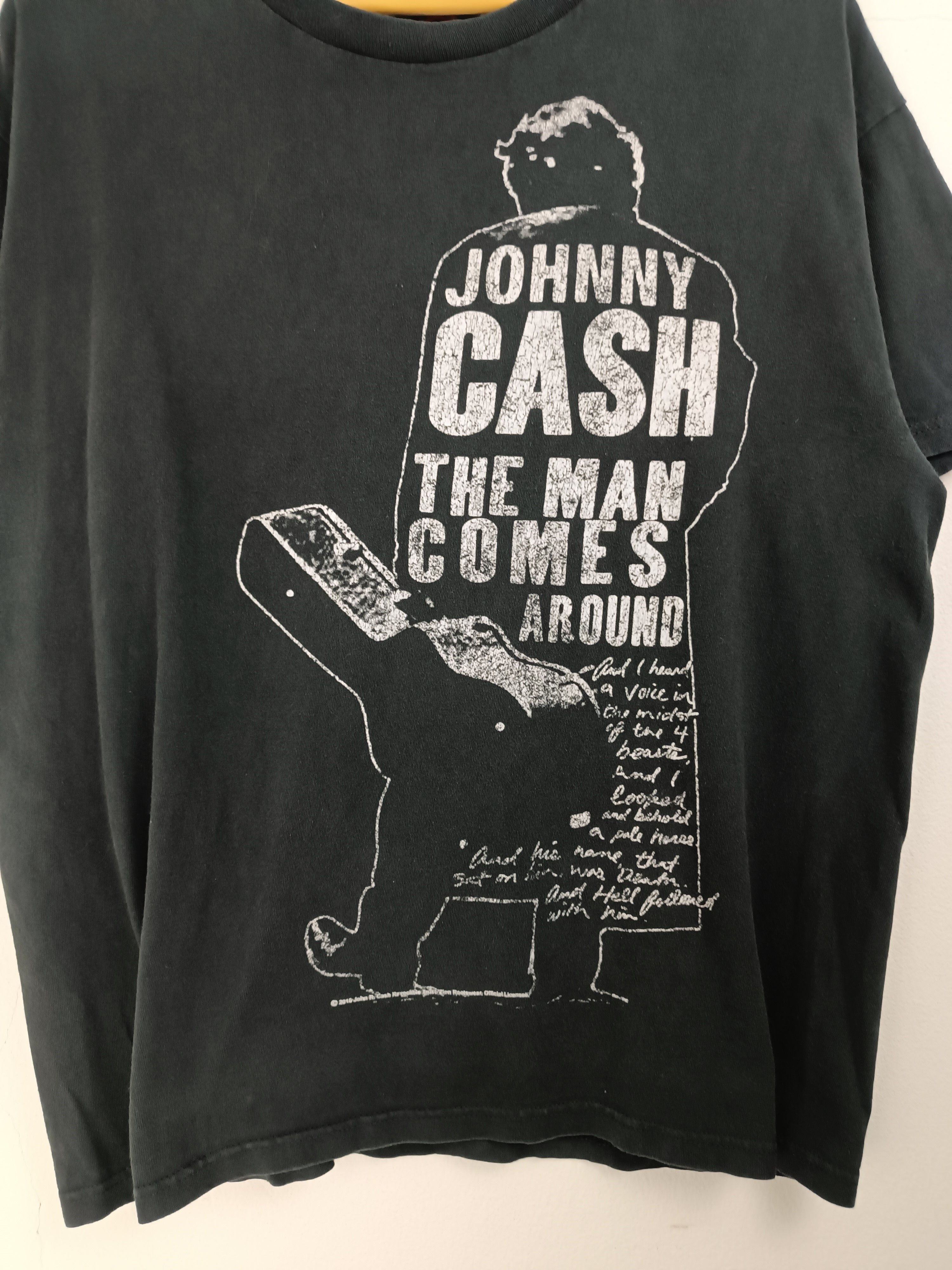 Vintage VINTAGE Y2K FADED JOHNNY CASH TEE BOB DYLAN ELVIS FLEETWOOD Size US L / EU 52-54 / 3 - 6 Thumbnail