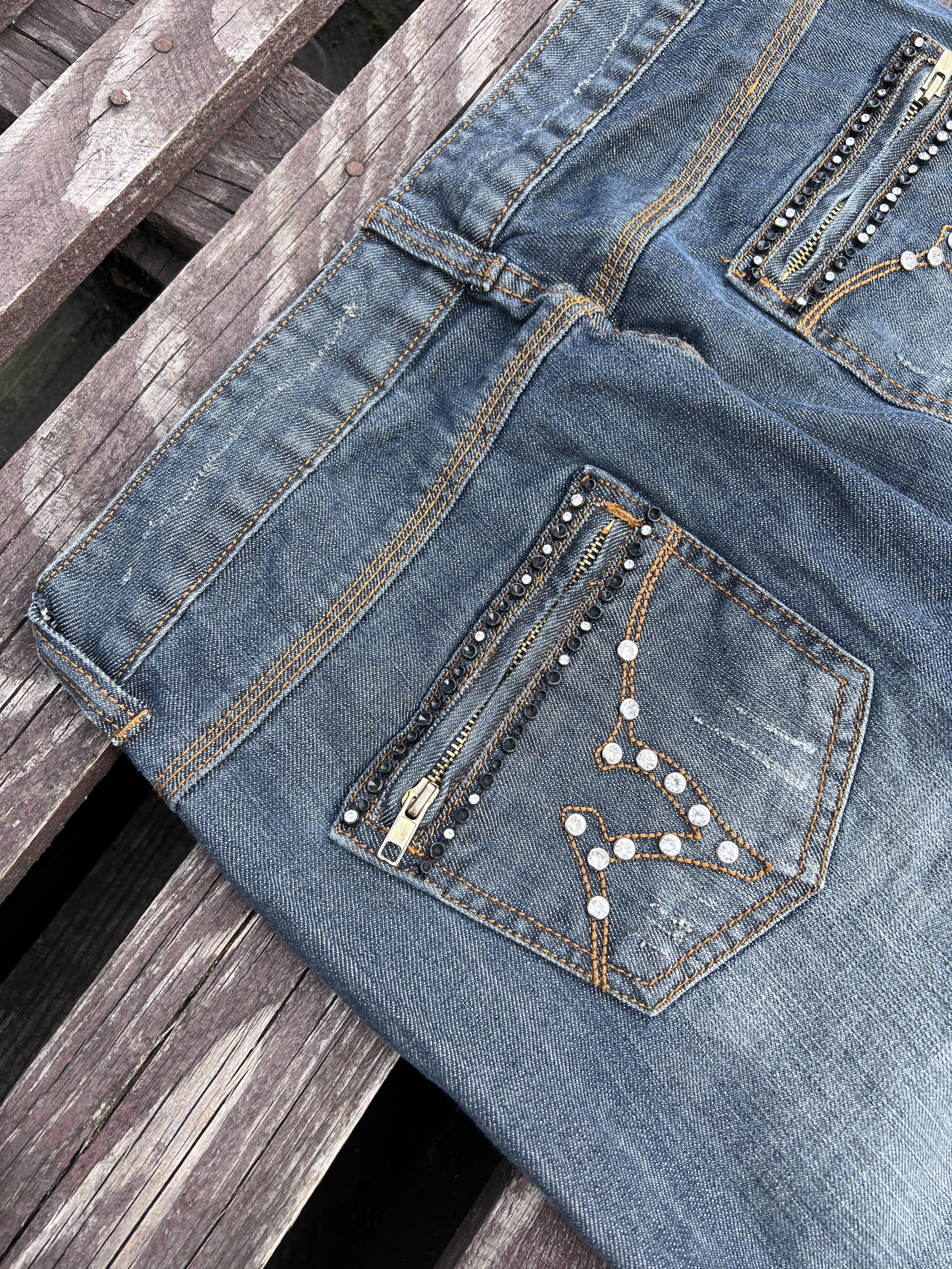 Vintage Vintage Y2K Von Dutch Denim Jeans Size 30" / US 8 / IT 44 - 3 Thumbnail