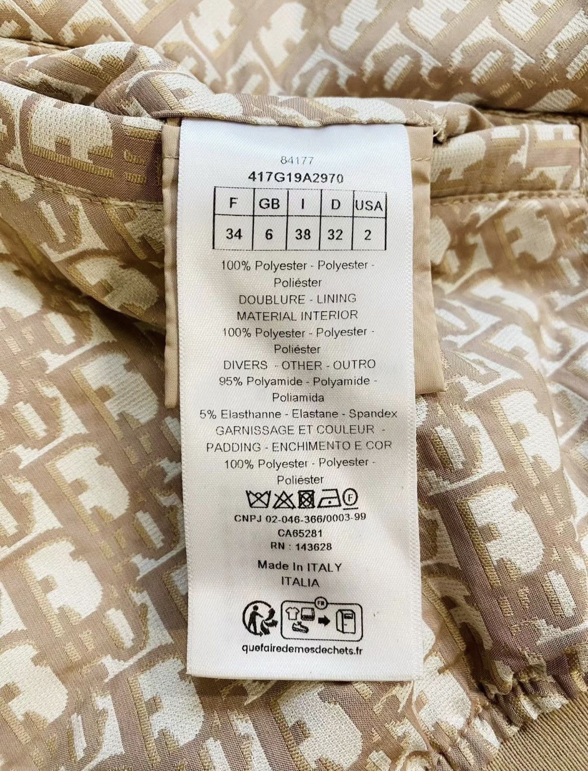 Dior Dior Classic All-Over Logo Women's Vest Jacket J33 Size XS / US 0-2 / IT 36-38 - 5 Thumbnail