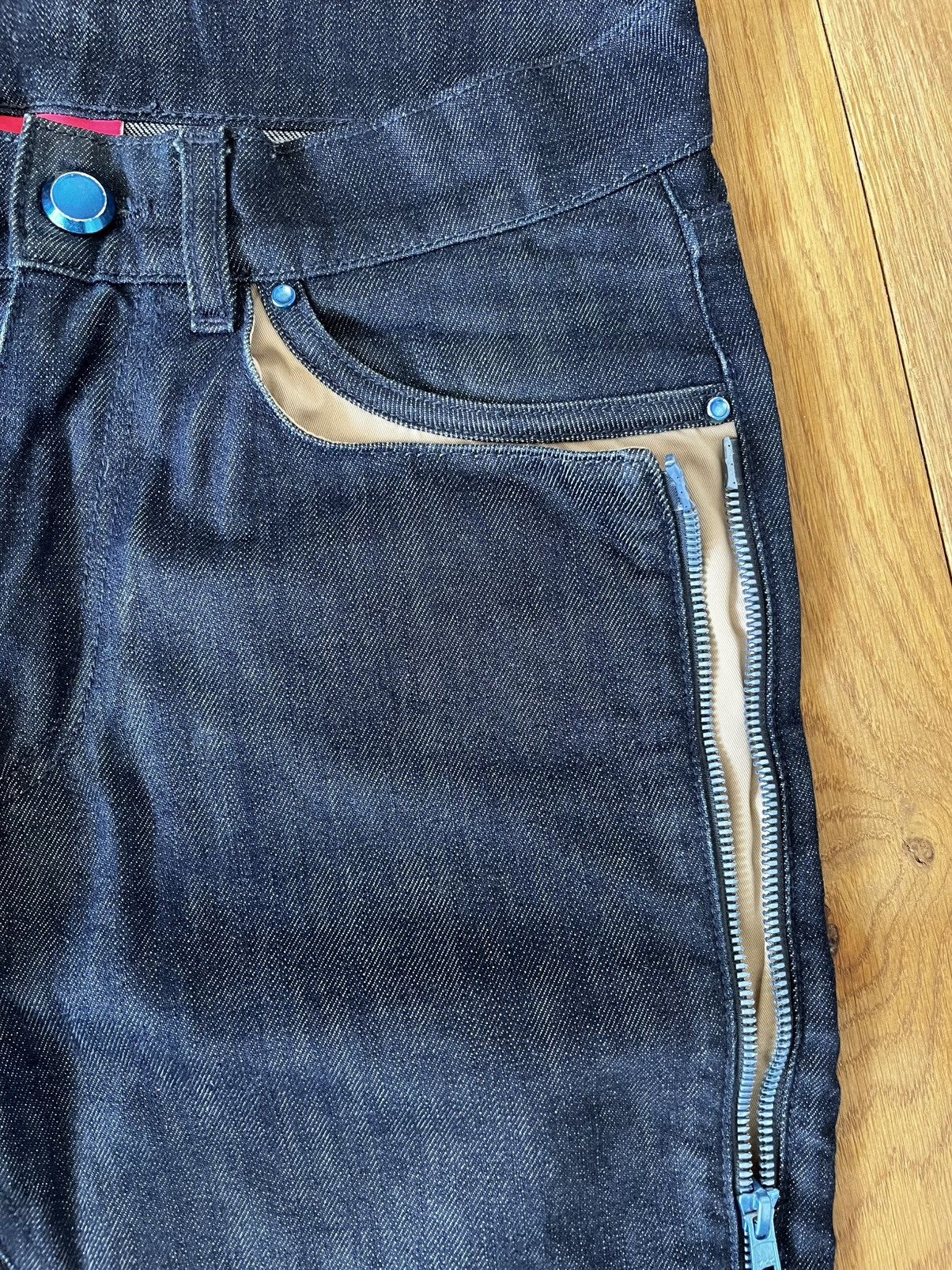 Drain Gang × Sad Boys House of OD zipper jeans Size US 30 / EU 46 - 3 Thumbnail
